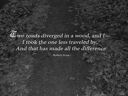 The road less travelled